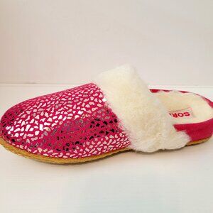 Sorel Girls Youth Size 5 Nakiska Slide II Slippers Cactus Pink NIB